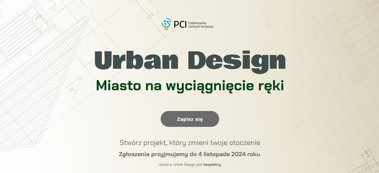 Plakat konkursu Urban Design