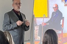 Prof. Luis Arturo Méndez Alba podczas wykładu otwierającego warsztaty SPACE OF MANY CULTURES