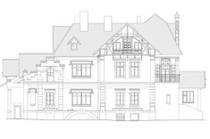 Rysunek elewacji południowej