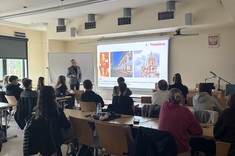 Prof. Luis Arturo Méndez Alba z Universidad Panamericana podczas wykładu na Politechnice Rzeszowskiej.